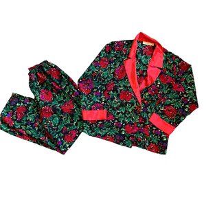 Vintage Victoria's Secret Floral Lingerie Loungewear Set